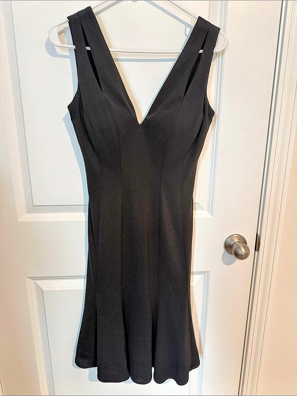 White House Black Market Black Mini Dress Size 2 Like New